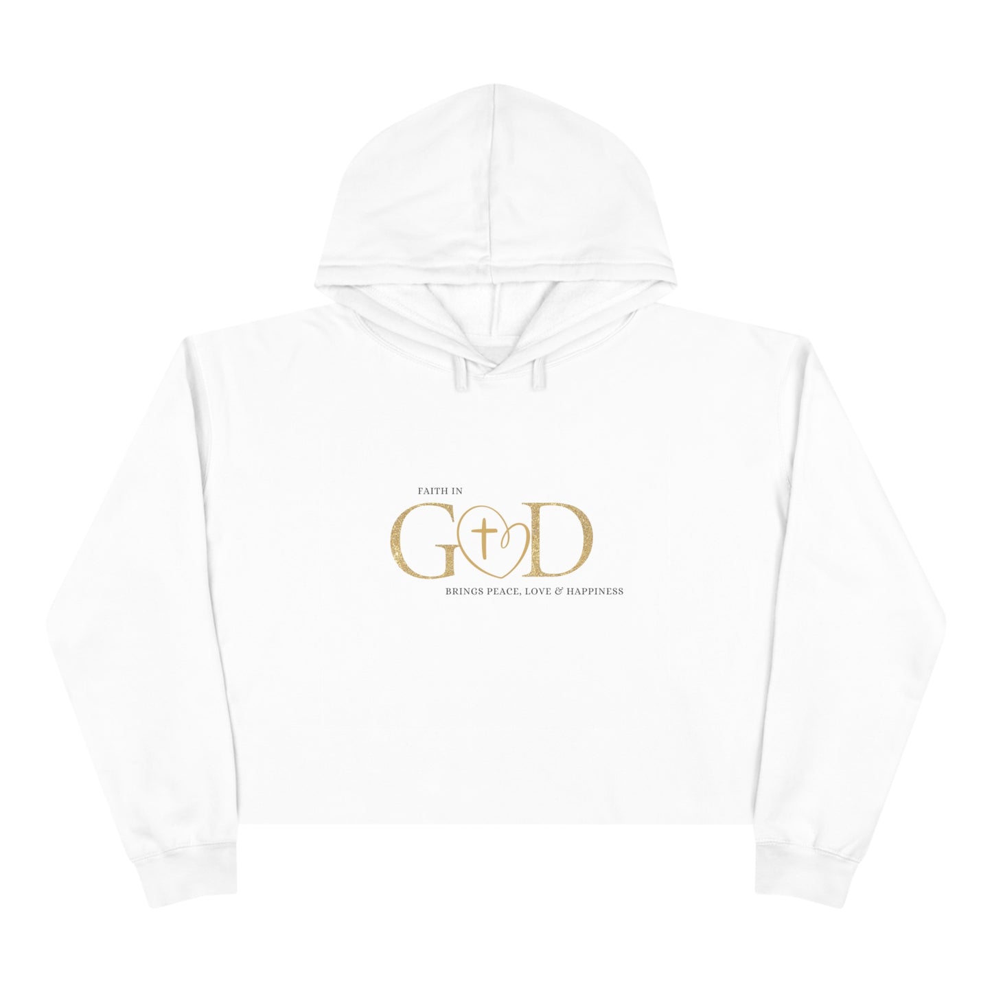 Maverick Faith in God Crop Hoodie