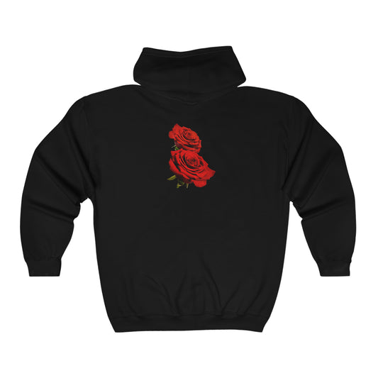 Maverick Rose Zip-Up Hoodie