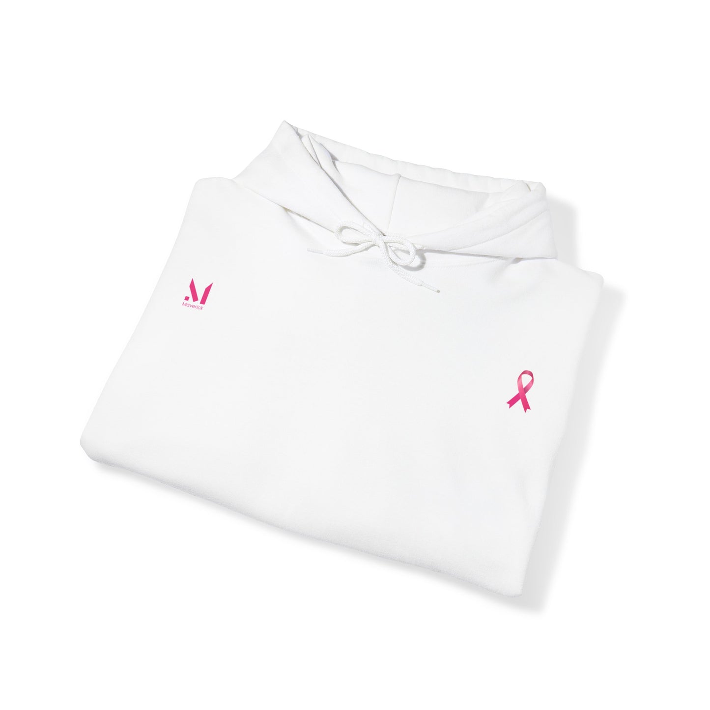 Maverick Breast Cancer Awareness White - Dark Pink