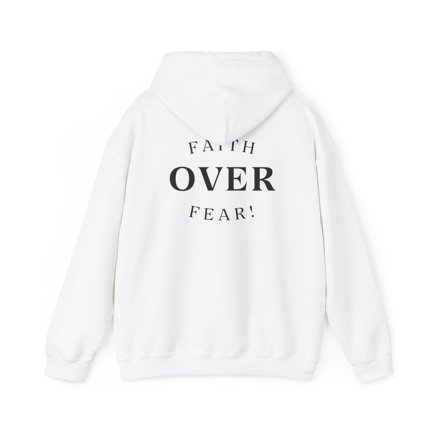 Maverick Faith Over Fear Hoodie White