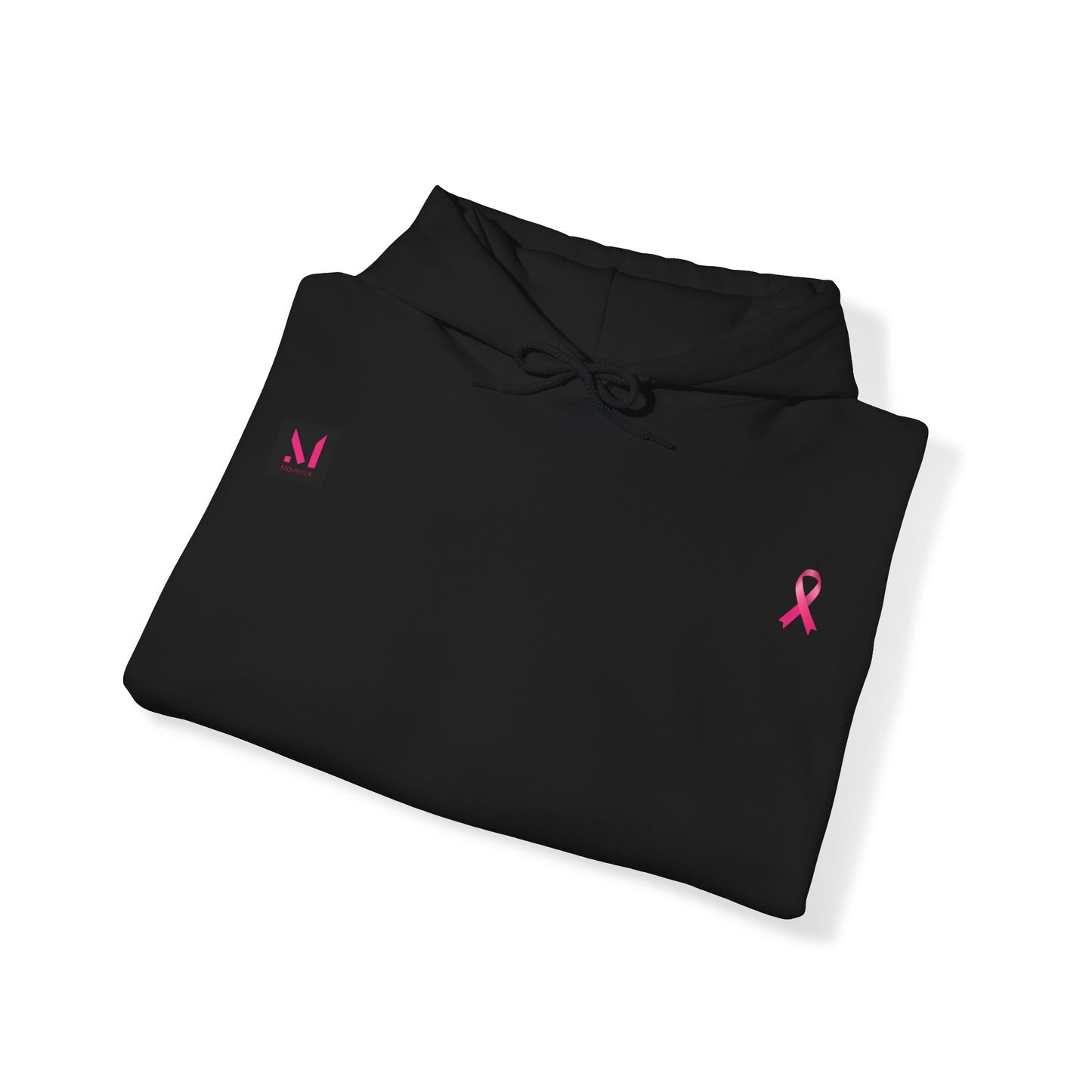 Maverick Breast Cancer Awareness Hoodie Black - Dark Pink