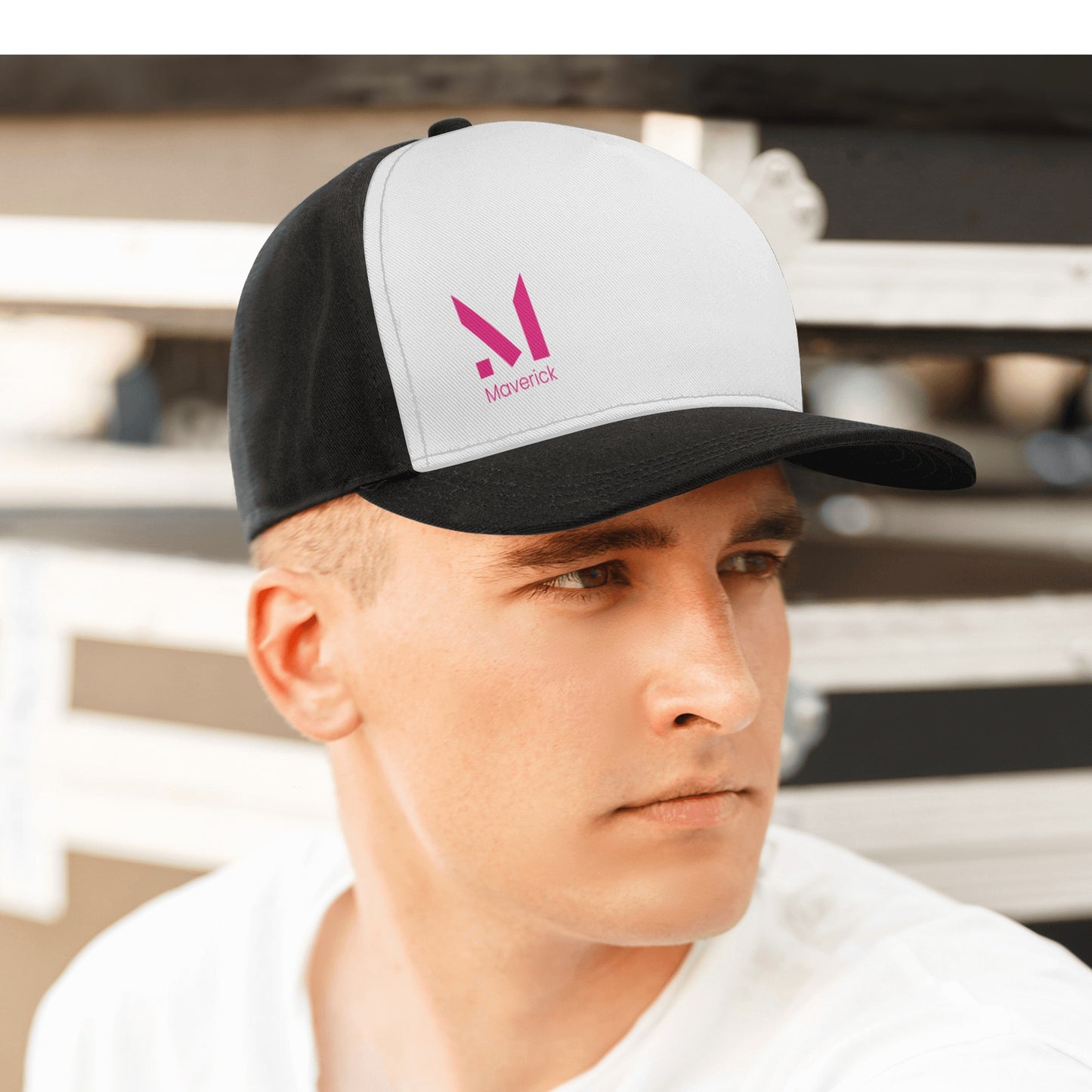 Maverick Breast Cancer Hat- Dark Pink