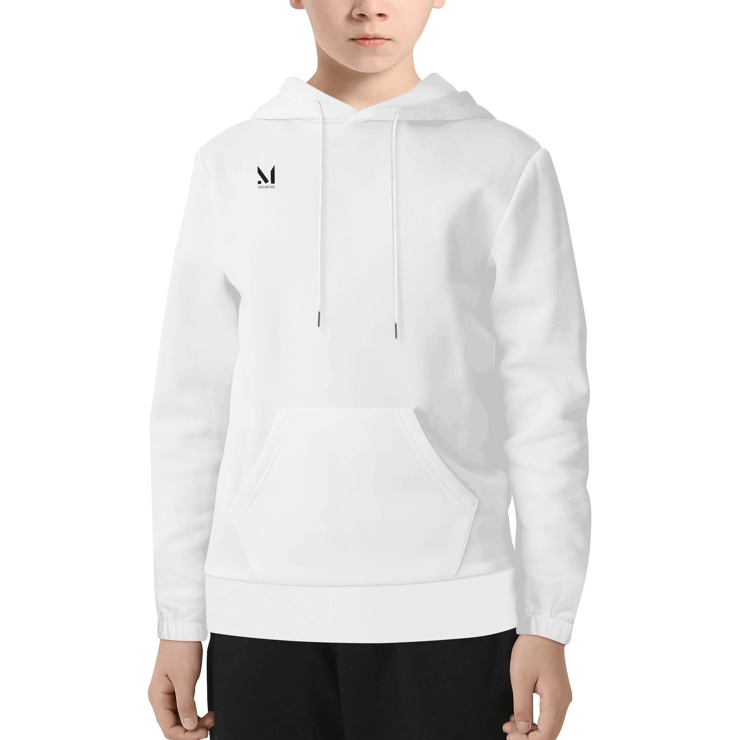 Maverick Youth Live Breathe Taste Baseball Hoodie- White