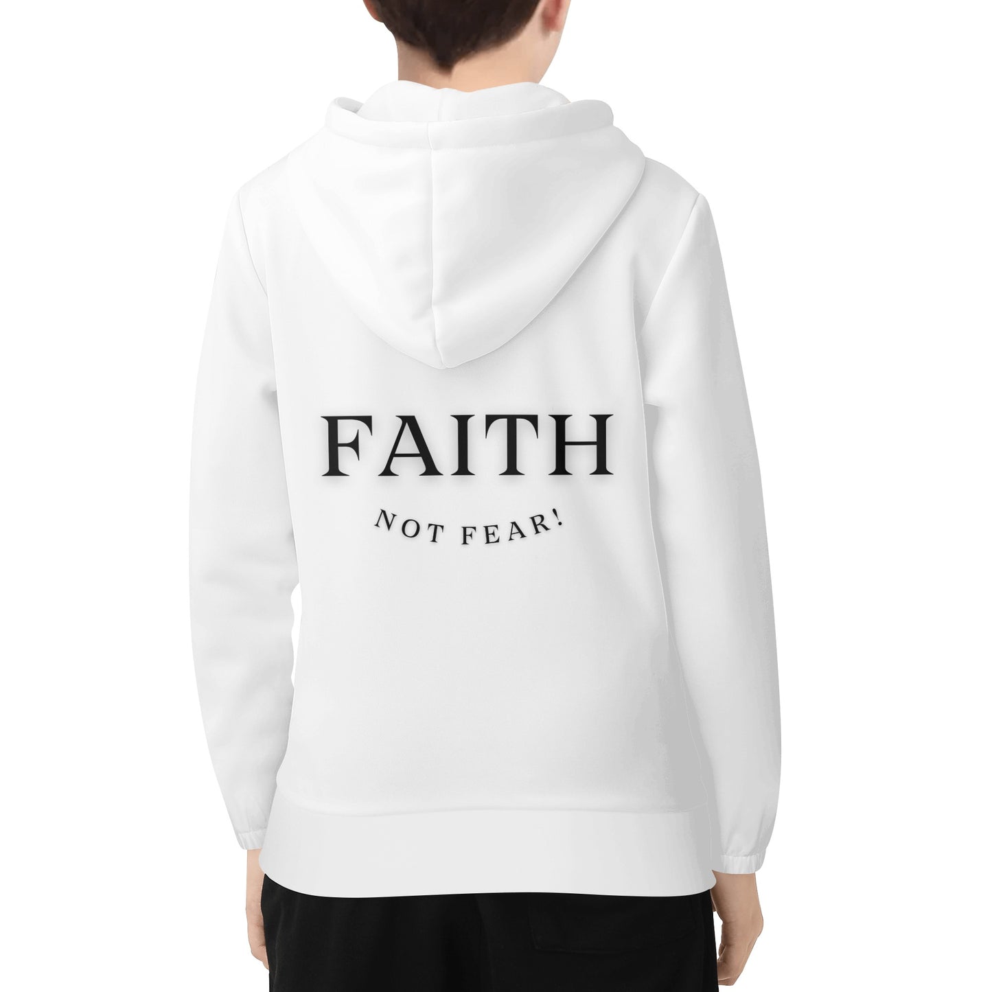 Maverick Youth Faith Not Fear Hoodie - White