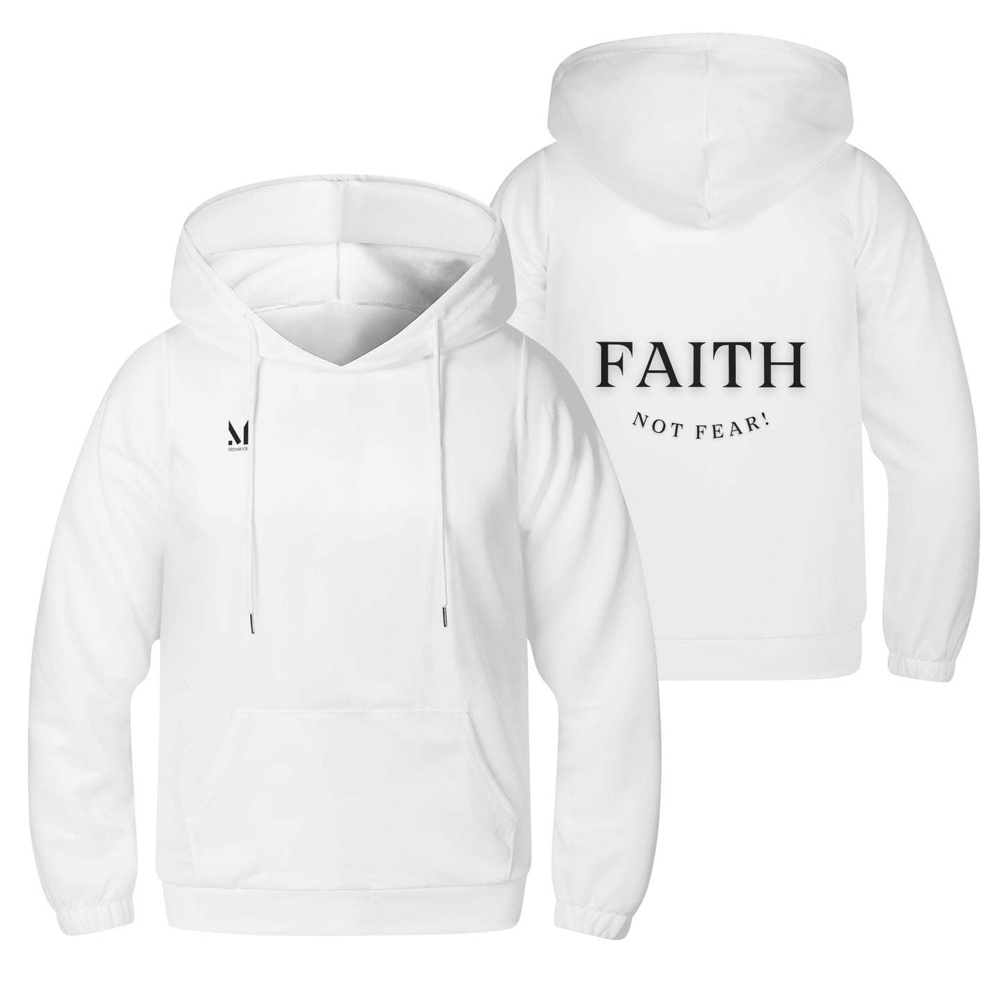 Maverick Youth Faith Not Fear Hoodie - White