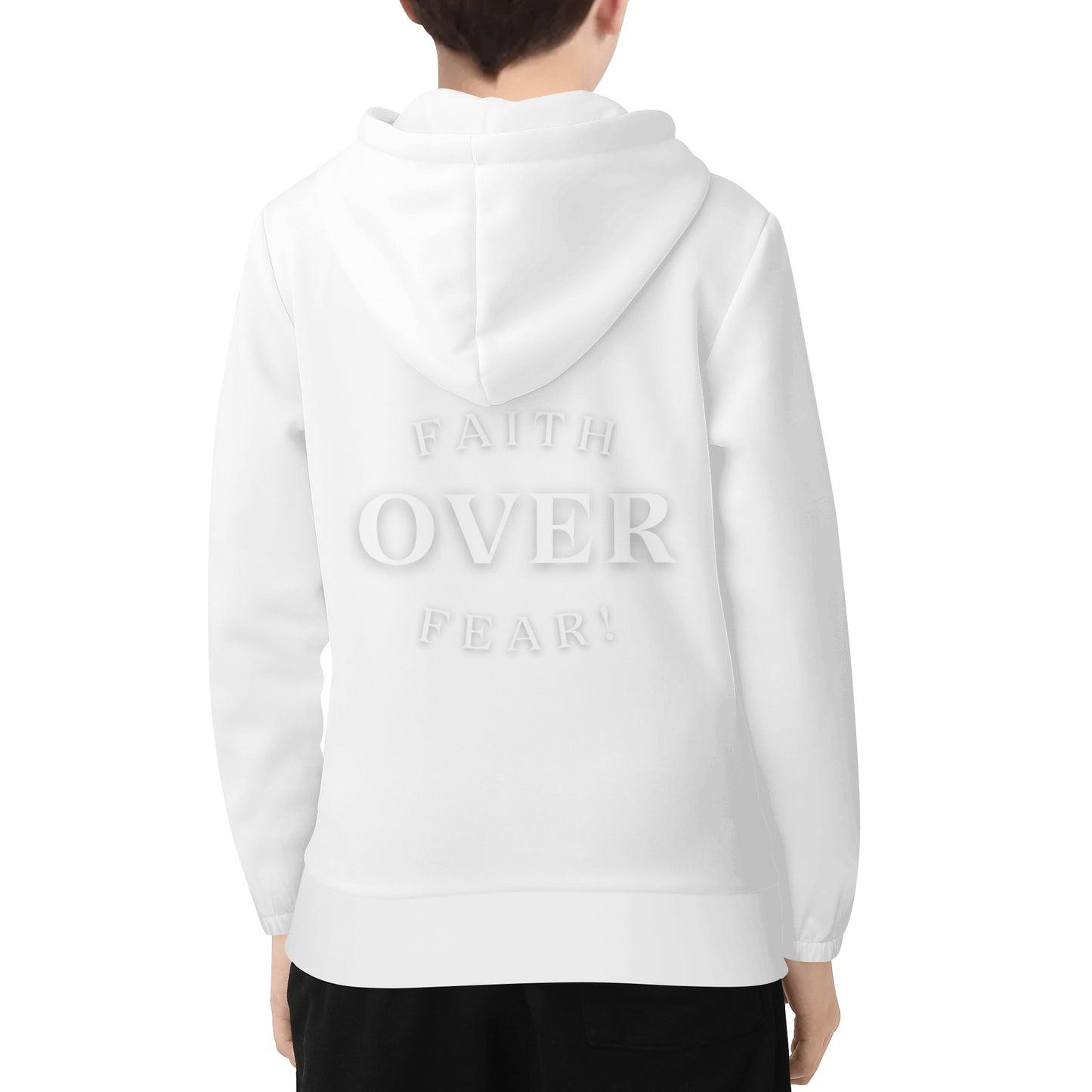 Maverick Youth Faith Over Fear Hoodie- Black