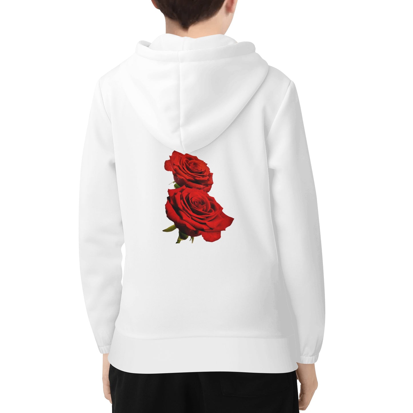 Maverick Youth Rose Hoodie - White