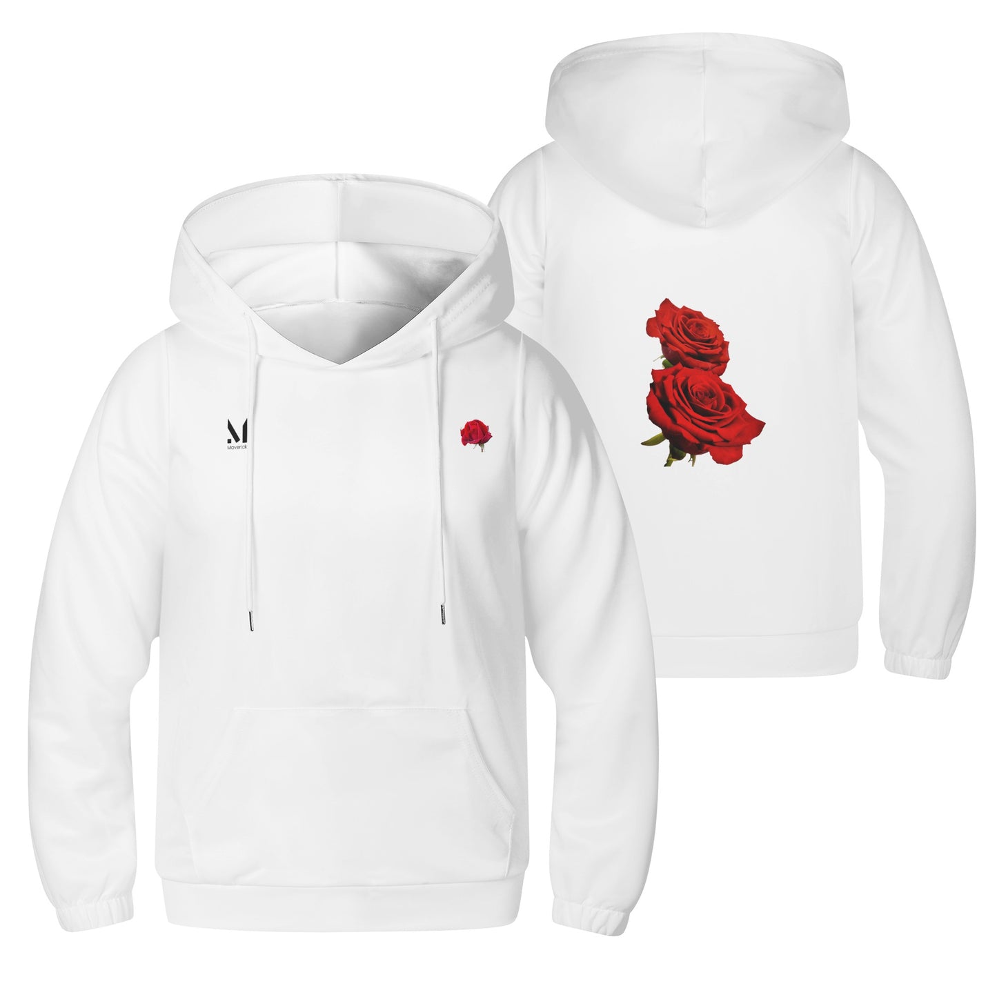 Maverick Youth Rose Hoodie - White