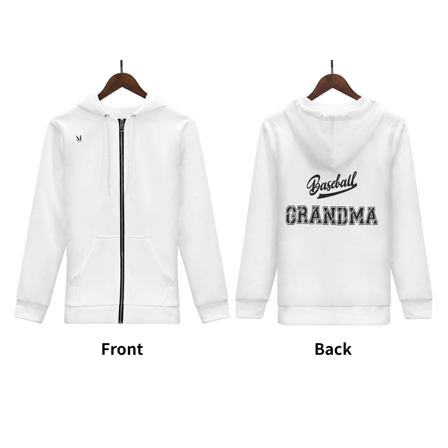 Maverick Baseball Grandma Zip-up Hoodie