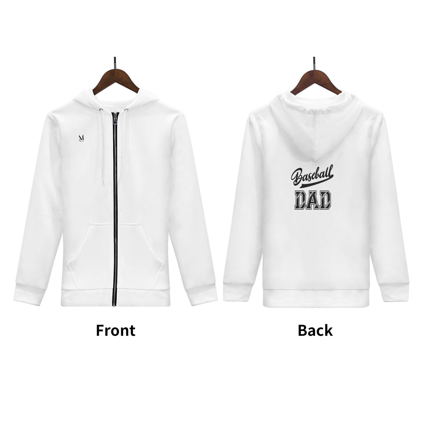 Maverick Baseball Dad Zip-up Hoodie