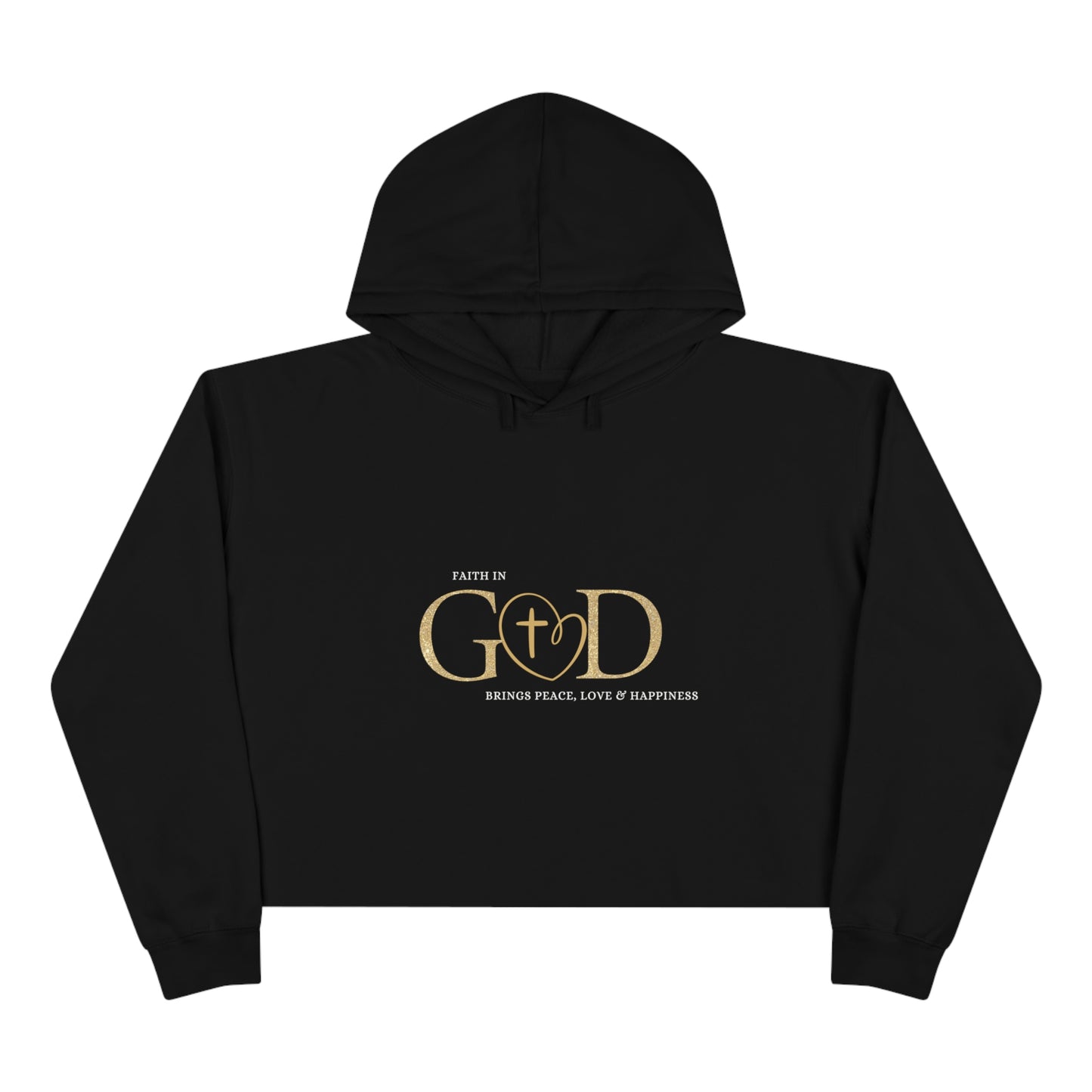 Maverick Faith in God Crop Hoodie