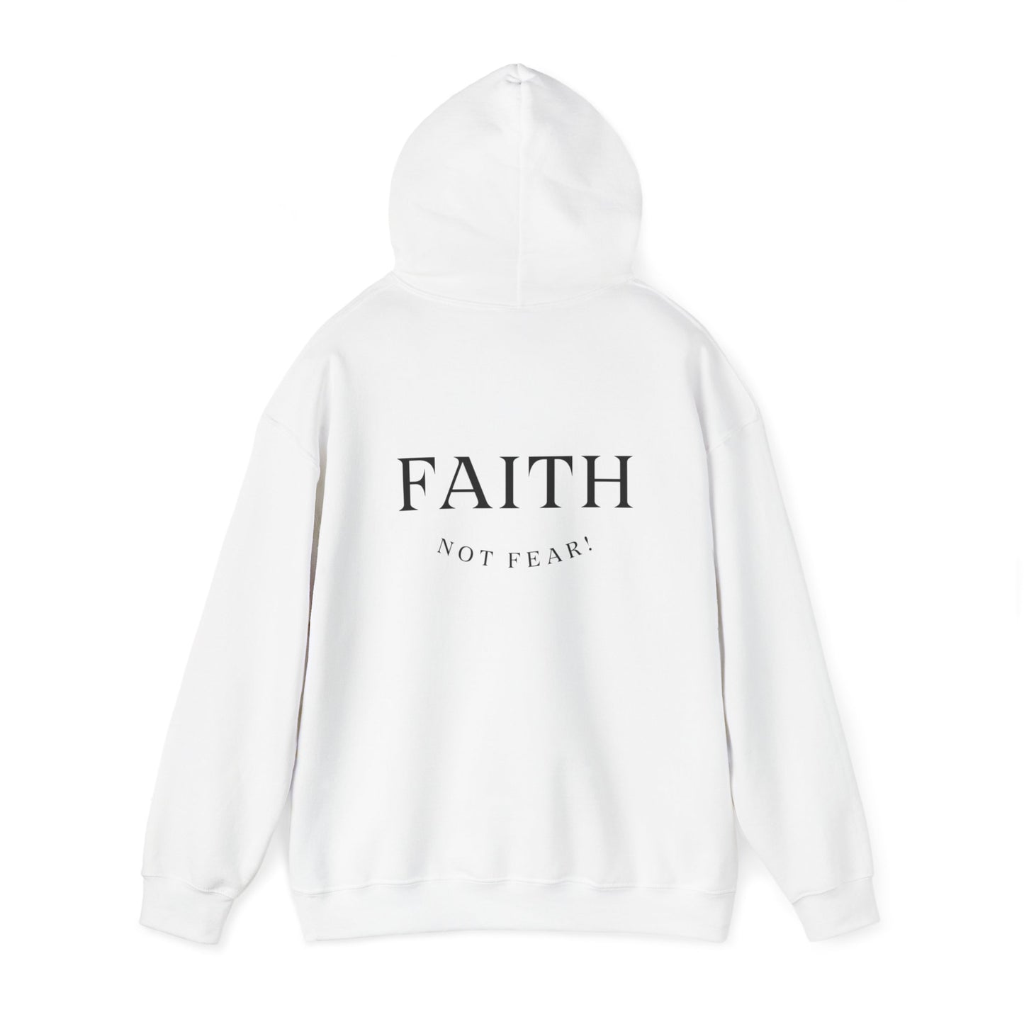 Maverick Faith Not Fear Hoodie White