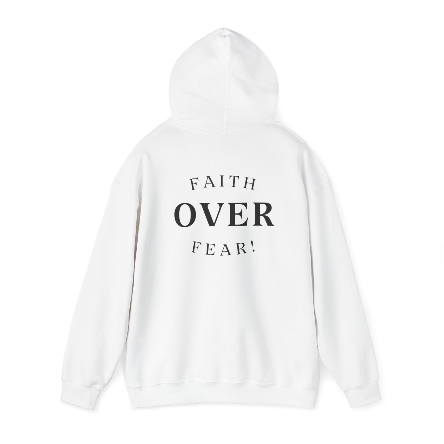 Maverick Faith Over Fear Hoodie White