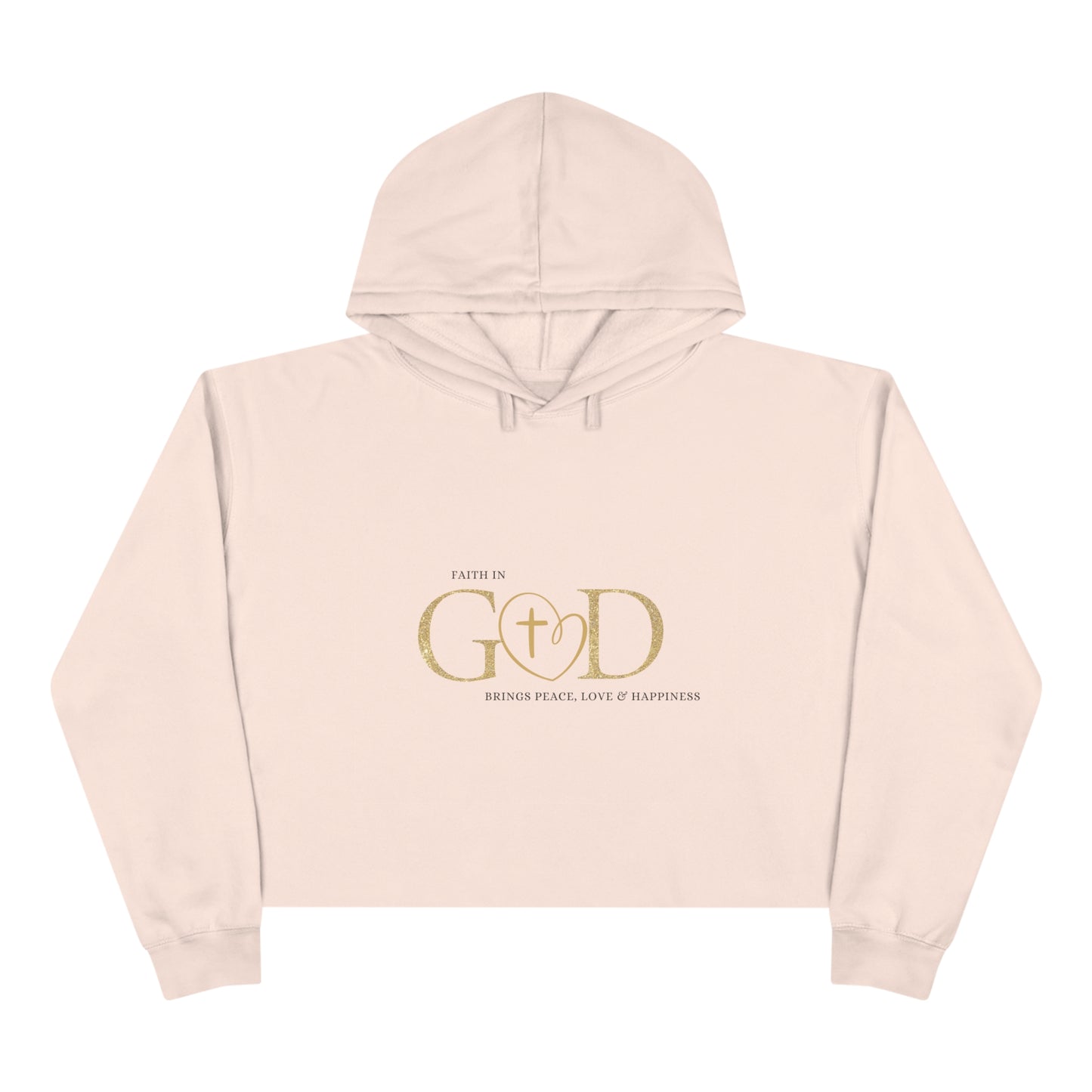 Maverick Faith in God Crop Hoodie