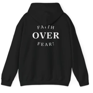 Maverick Youth Faith Over Fear Hoodie- Black