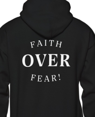 Maverick Youth Faith Over Fear Hoodie- Black