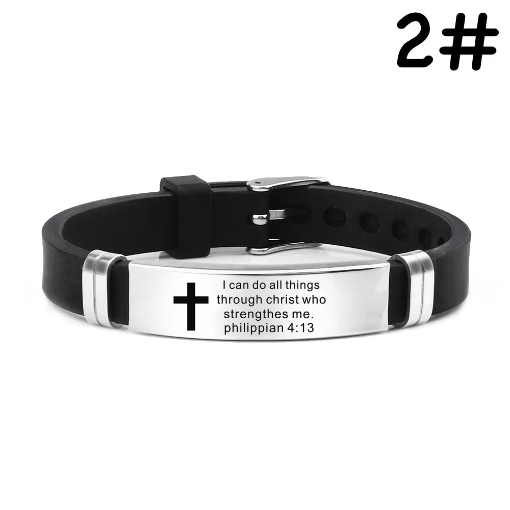 Scripture Stainless Steel Bracelets