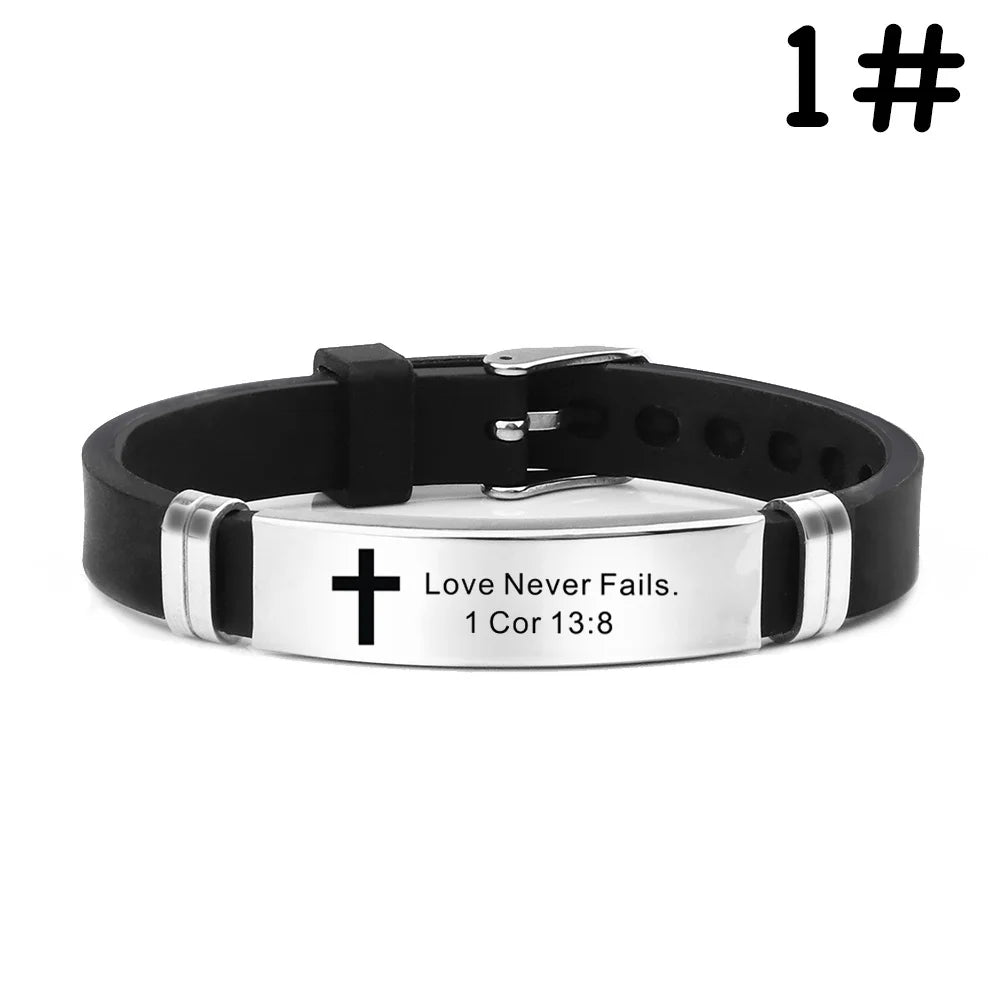 Scripture Stainless Steel Bracelets