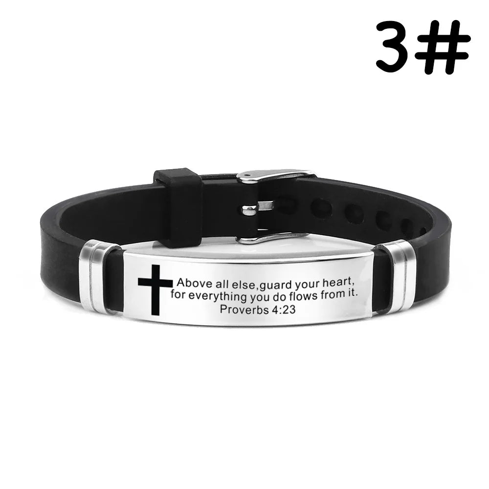 Scripture Stainless Steel Bracelets