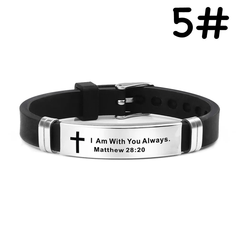 Scripture Stainless Steel Bracelets