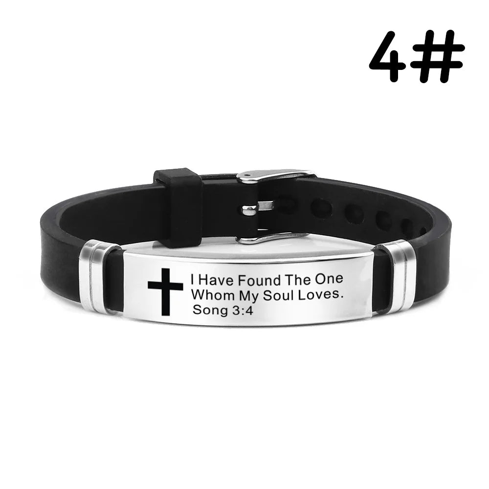 Scripture Stainless Steel Bracelets