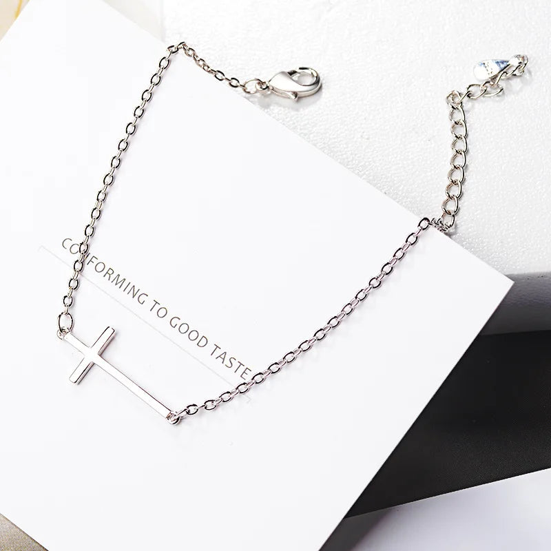 Simple Cross Charm Bracelets