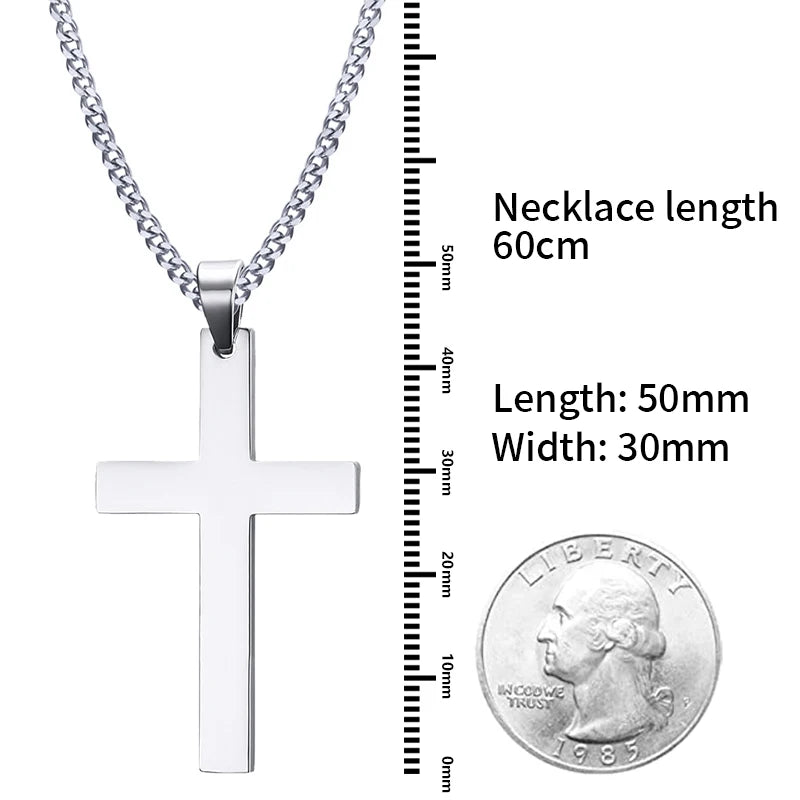 Stainless Steel Cross Necklace