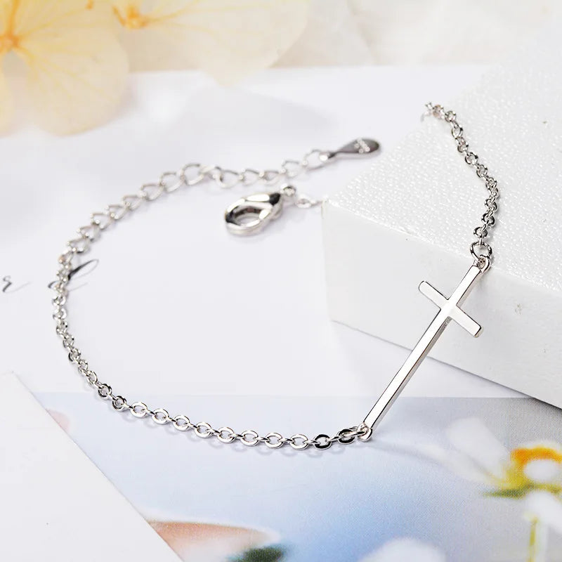 Simple Cross Charm Bracelets