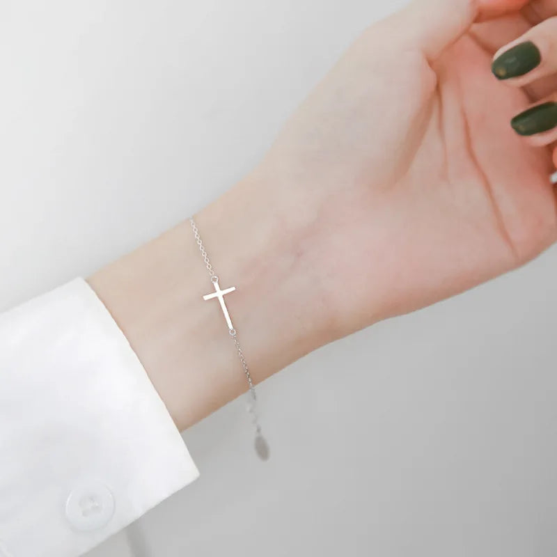 Simple Cross Charm Bracelets